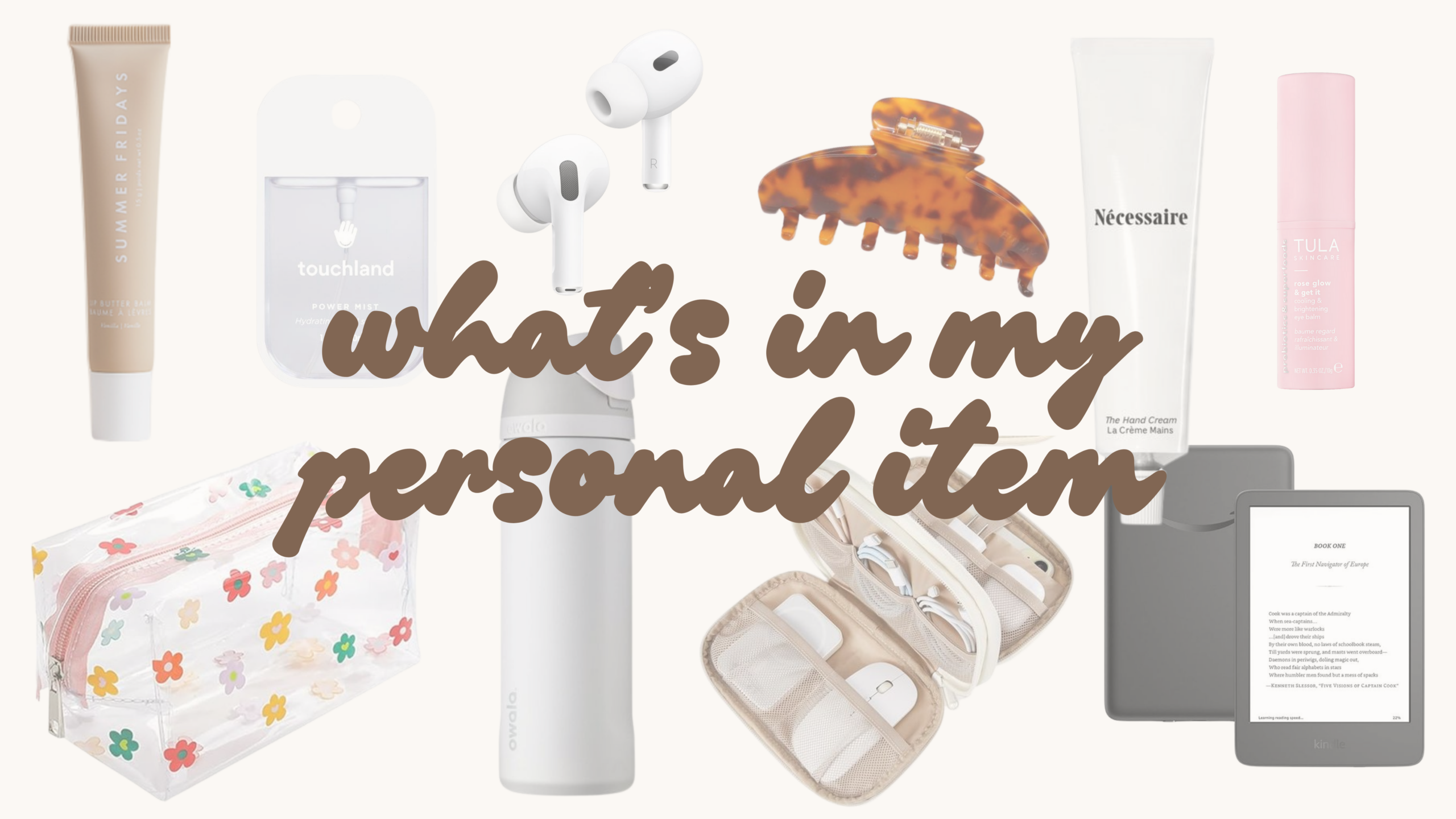 What to pack in your personal item for a better travel experience